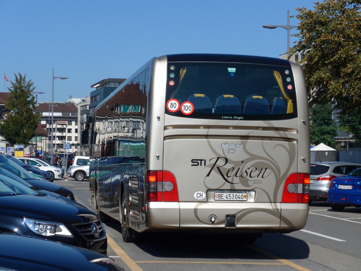 (155'377) - STI Thun - Nr. 40/BE 453'040 - MAN am 26. September 2014 in Thun, CarTerminal