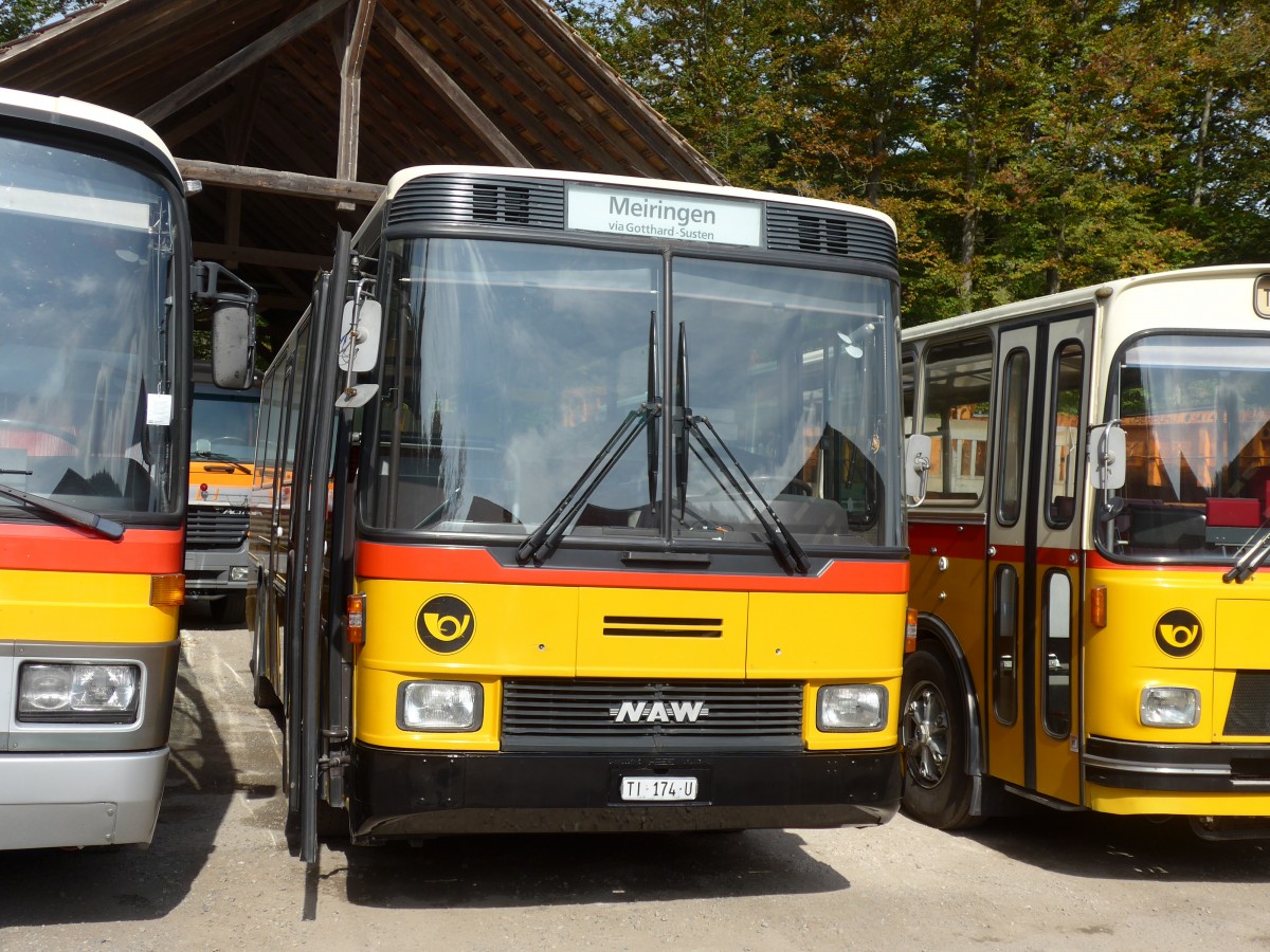 (155'487) - Barenco, Faido - TI 174 U - NAW/Hess (ex Buzzi, Bern; ex TSB Seelisberg; ex Engeloch, Riggisberg Nr. 1; ex P 24'431) am 5. Oktober 2014 in Oberburg, Ziegelgut