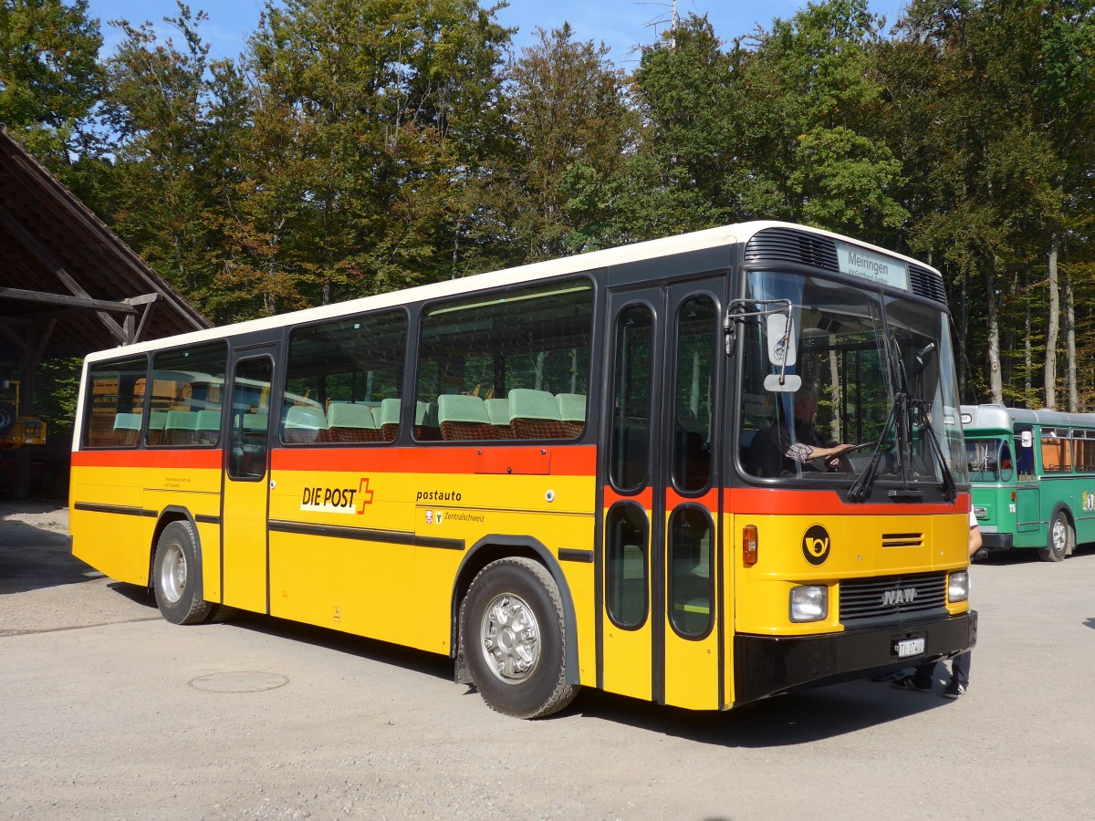 (155'534) - Barenco, Faido - TI 174 U - NAW/Hess (ex Buzzi, Bern; ex TSB Seelisberg; ex Engeloch, Riggisberg Nr. 1; ex P 24'431) am 5. Oktober 2014 in Oberburg, Ziegelgut