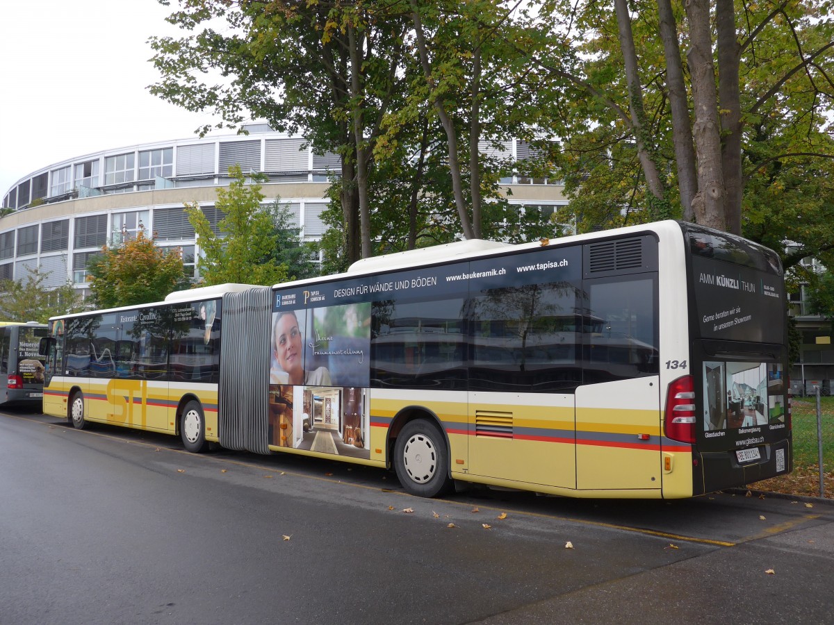 (155'582) - STI Thun - Nr. 134/BE 801'134 - Mercedes am 10. Oktober 2014 bei der Schifflndte Thun