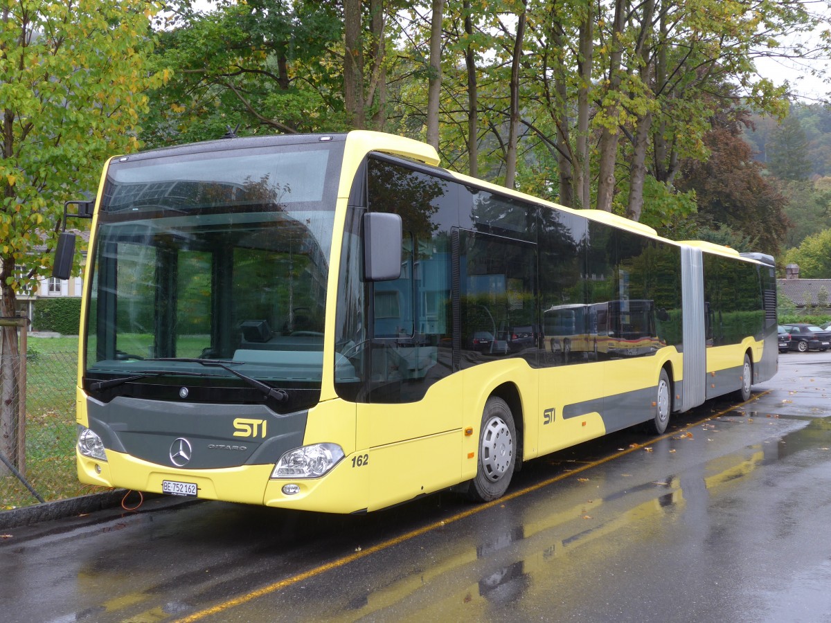 (155'694) - STI Thun - Nr. 162/BE 752'162 - Mercedes am 13. Oktober 2014 bei der Schifflndte Thun