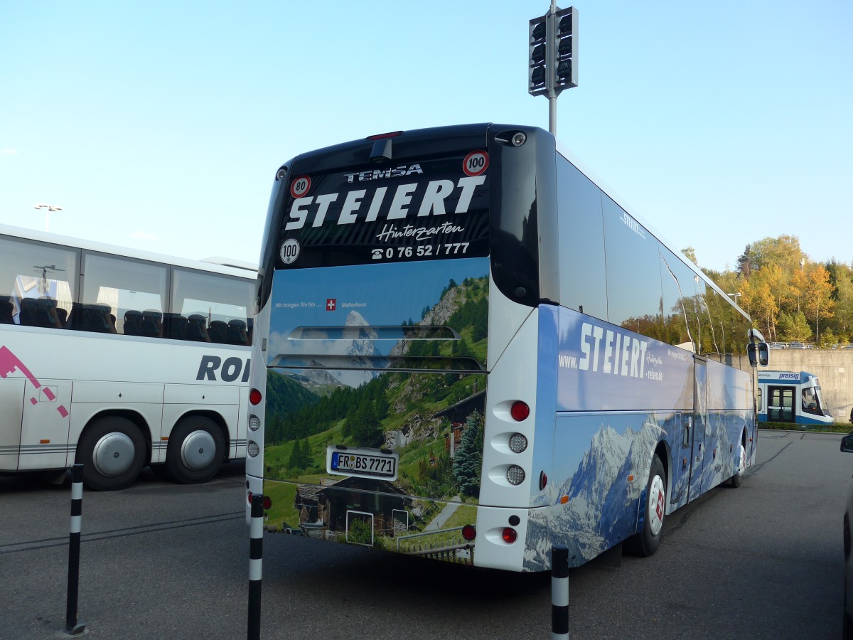 (156'299) - Aus Deutschland: Steiert, Hinterzarten - FR-BS 7771 - Temsa am 28. Oktober 2014 in Zrich, Flughafen