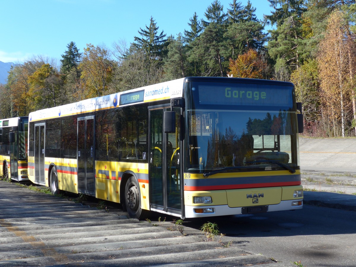 (156'376) - STI Thun - Nr. 98 - MAN am 1. November 2014 in Thun, Waffenplatz