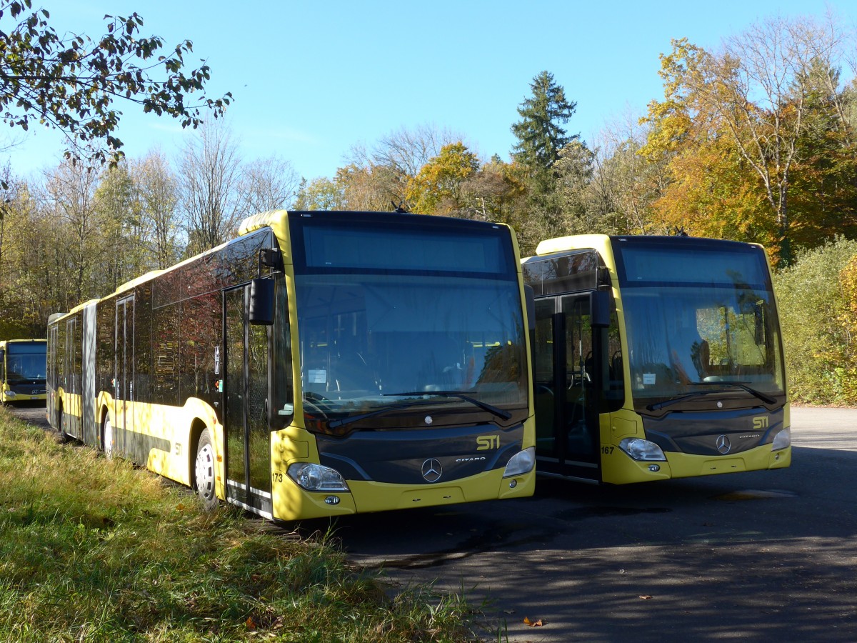 (156'383) - STI Thun - Nr. 173 - Mercedes am 1. November 2014 in Thun, Waffenplatz