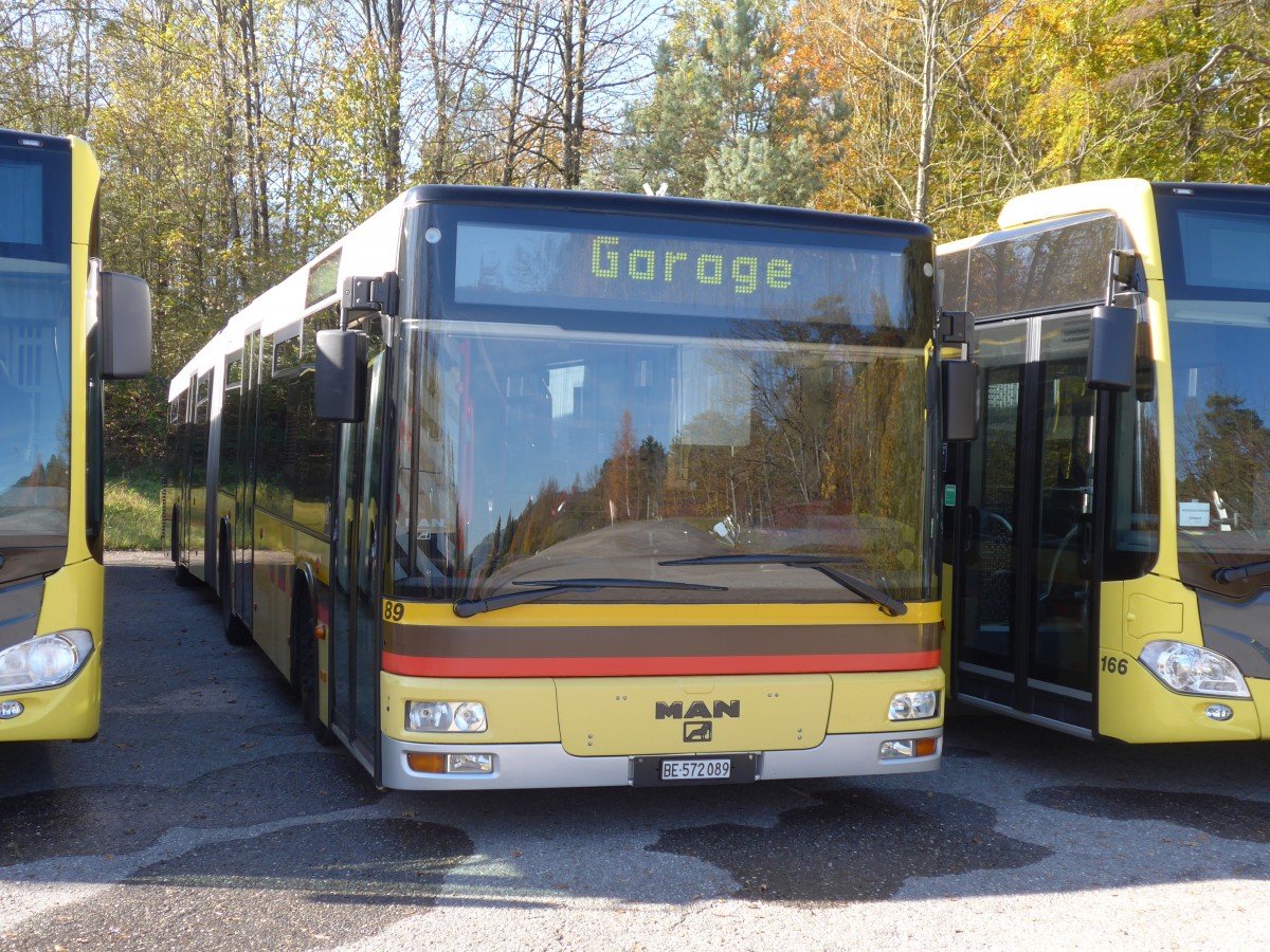 (156'388) - STI Thun - Nr. 89/BE 572'089 - MAN am 1. November 2014 in Thun, Waffenplatz