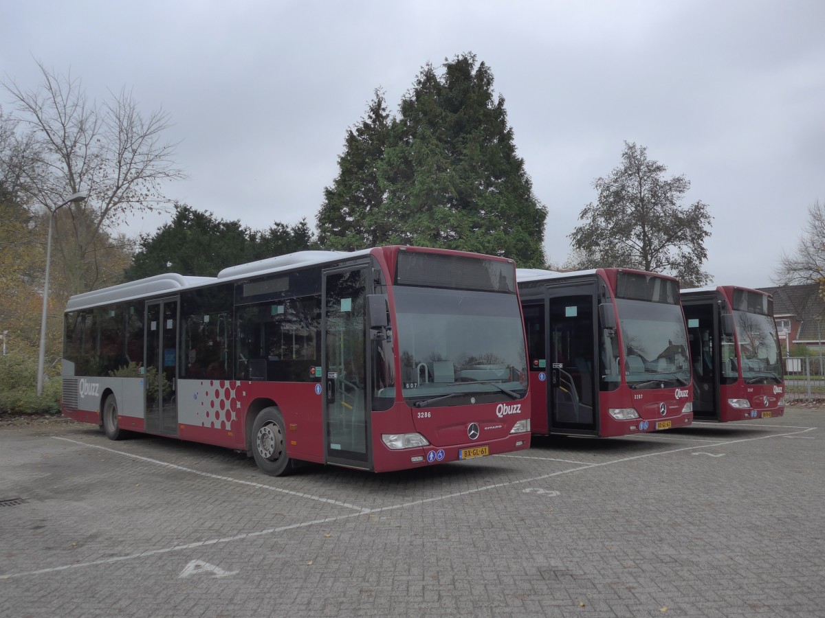 (156'693) - Qbuzz, Groningen - Nr. 3286/BX-GL-61 - Mercedes am 18. November 2014 in Appingedam, Busstation