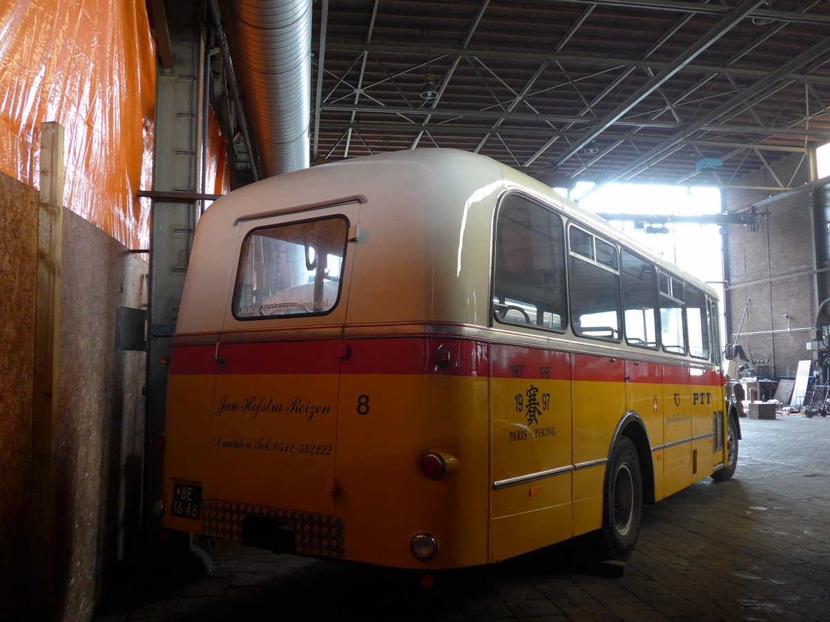 (156'953) - FRAM Drachten - Nr. 8/BE-16-46 - Saurer/Mowag (ex Halter, Wil Nr. 23) am 20. November 2014 in Drachten, Autobusmuseum