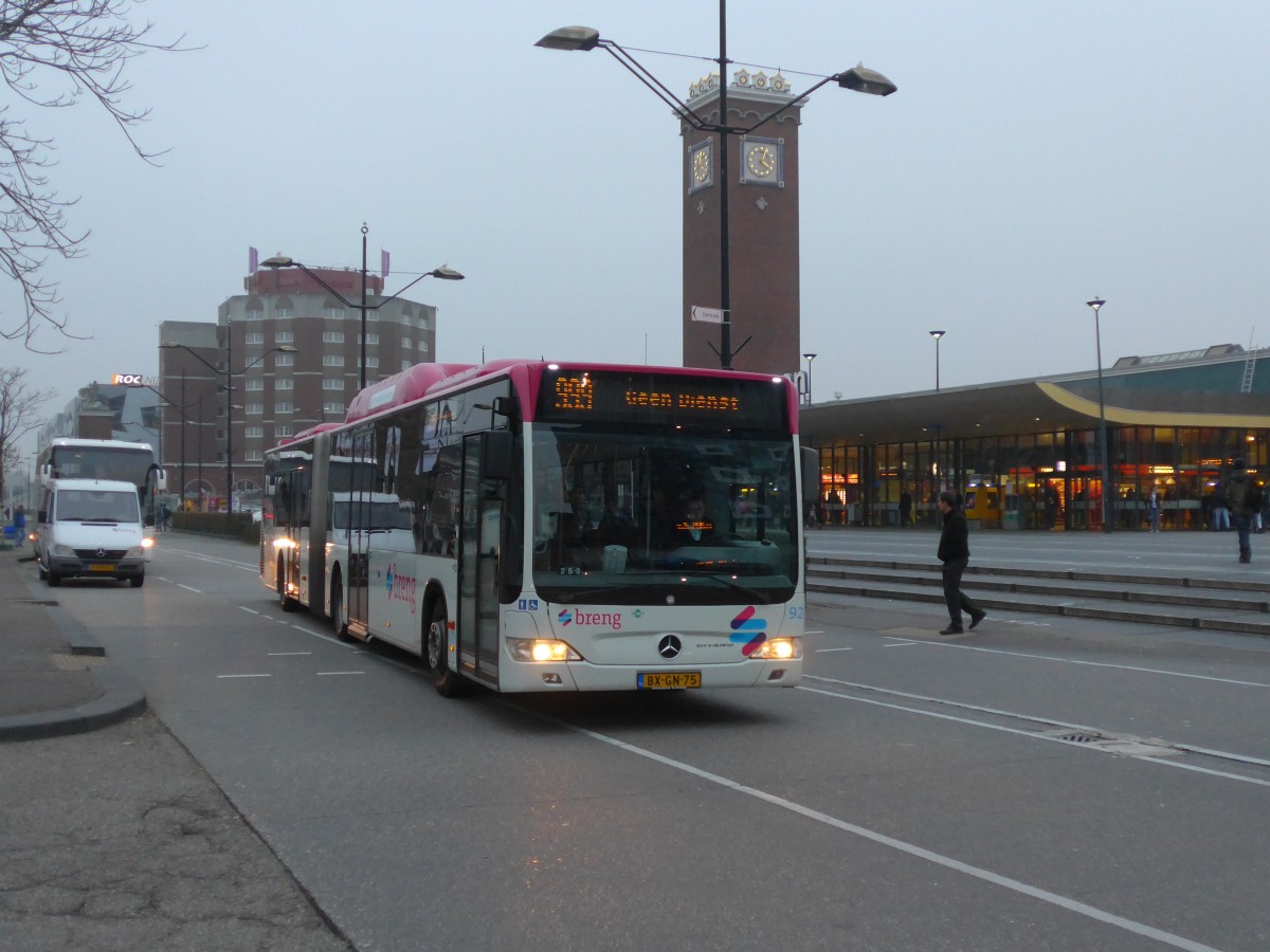 (157'081) - Breng, Ijsselmuiden - Nr. 9279/BX-GN-75 - Mercedes am 20. November 2014 beim Bahnhof Nijmegen