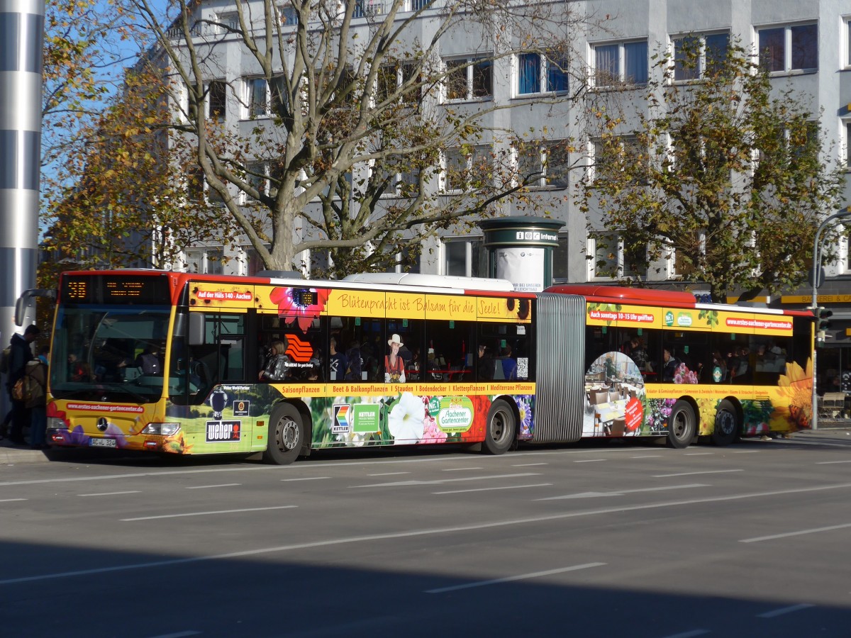 (157'169) - ASEAG Aachen - Nr. 324/AC-L 324 - Mercedes am 21. November 2014 beim Hauptbahnhof Aachen