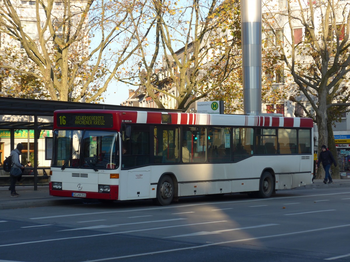 (157'262) - Haas, Stolberg - AC-HA 210 - Mercedes am 21. November 2014 beim Hauptbahnhof Aachen