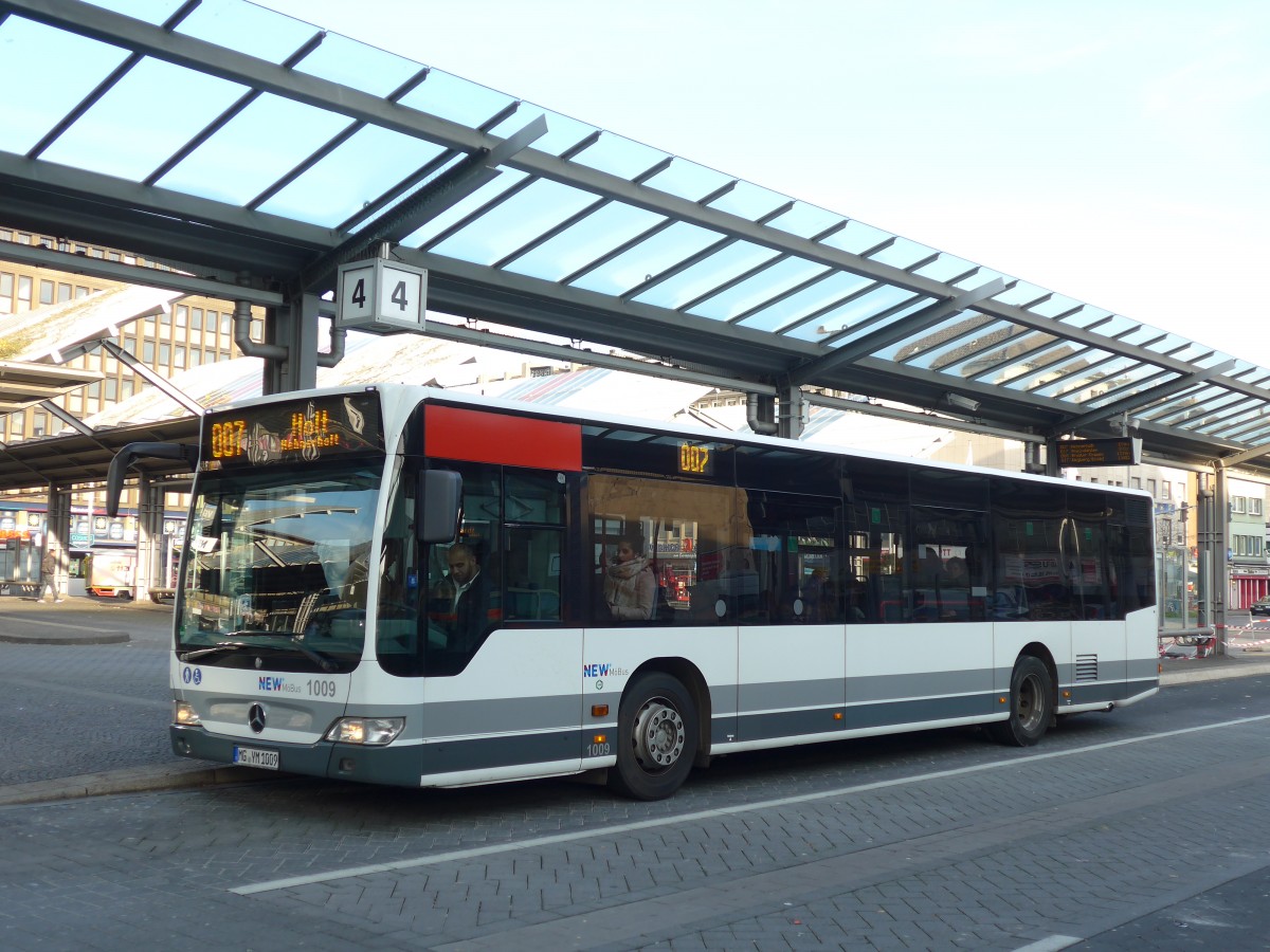 (157'297) - MBus, Mnchengladbach - Nr. 1009/MG-YM 1009 - Mercedes am 22. November 2014 beim Hauptbahnhof Mnchengladbach