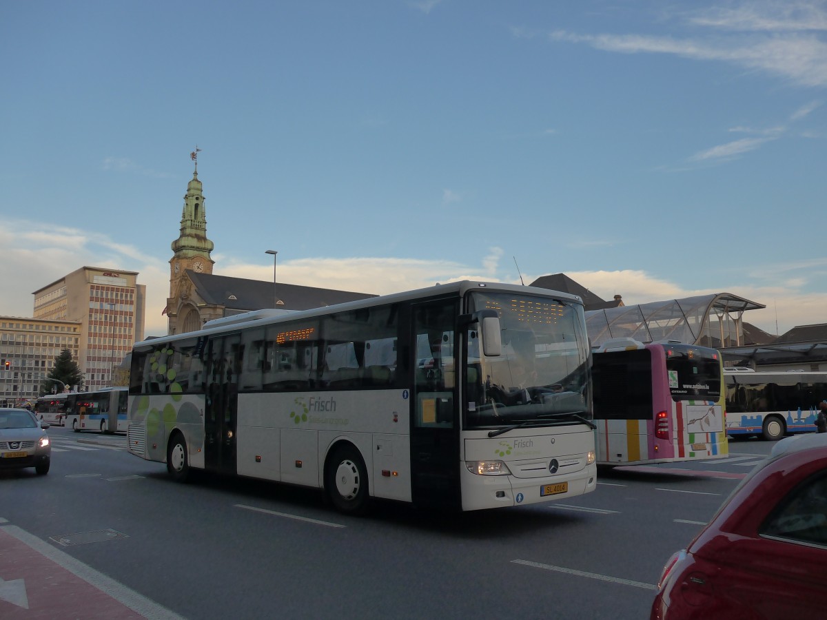 (157'429) - Sales-Lentz, Bascharage - SL 4014 - Mercedes am 22. November 2014 beim Bahnhof Luxembourg