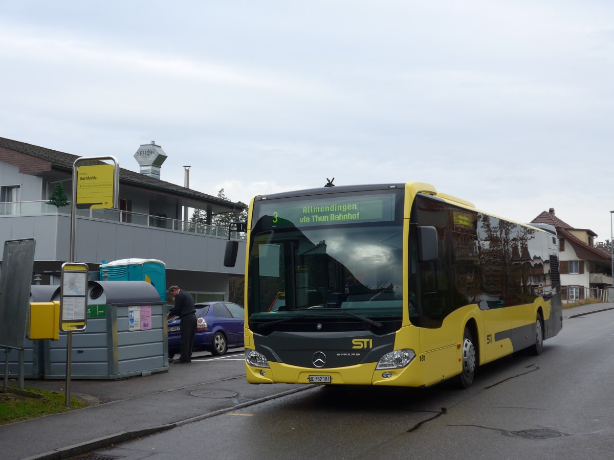 (157'809) - STI Thun - Nr. 181/BE 752'181 - Mercedes am 15. Dezember 2014 in Heimberg, Dornhalde