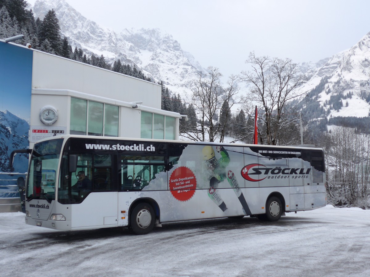 (157'920) - EAB Engelberg - Nr. 1/OW 10'195 - Mercedes (ex TC La Chaux-de-Fonds Nr. 214) am 26. Dezember 2014 in Engelberg, Titlisbahnen