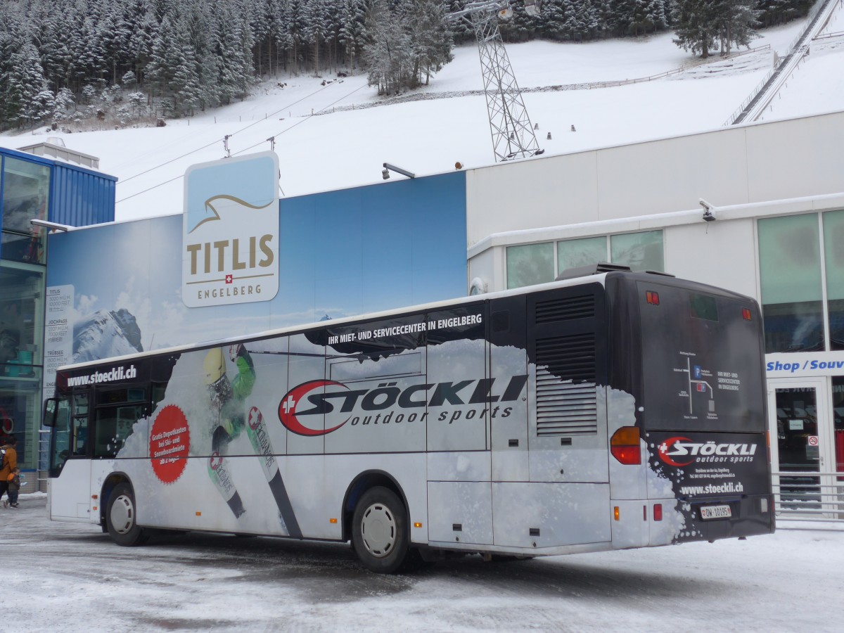 (157'921) - EAB Engelberg - Nr. 1/OW 10'195 - Mercedes (ex TC La Chaux-de-Fonds Nr. 214) am 26. Dezember 2014 in Engelberg, Titlisbahnen