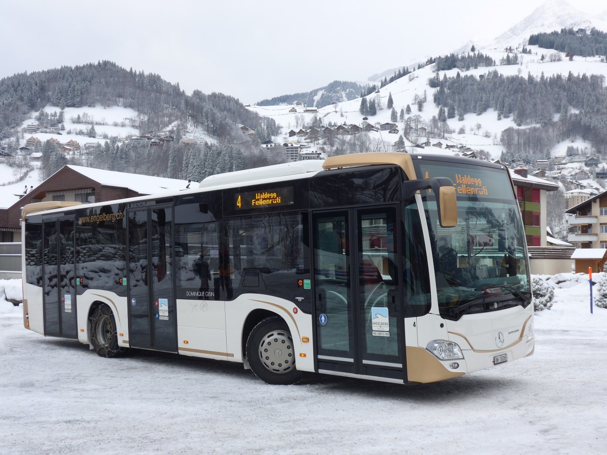 (157'924) - EAB Engelberg - Nr. 4/OW 10'265 - Mercedes am 26. Dezember 2014 in Engelberg, Titlisbahnen