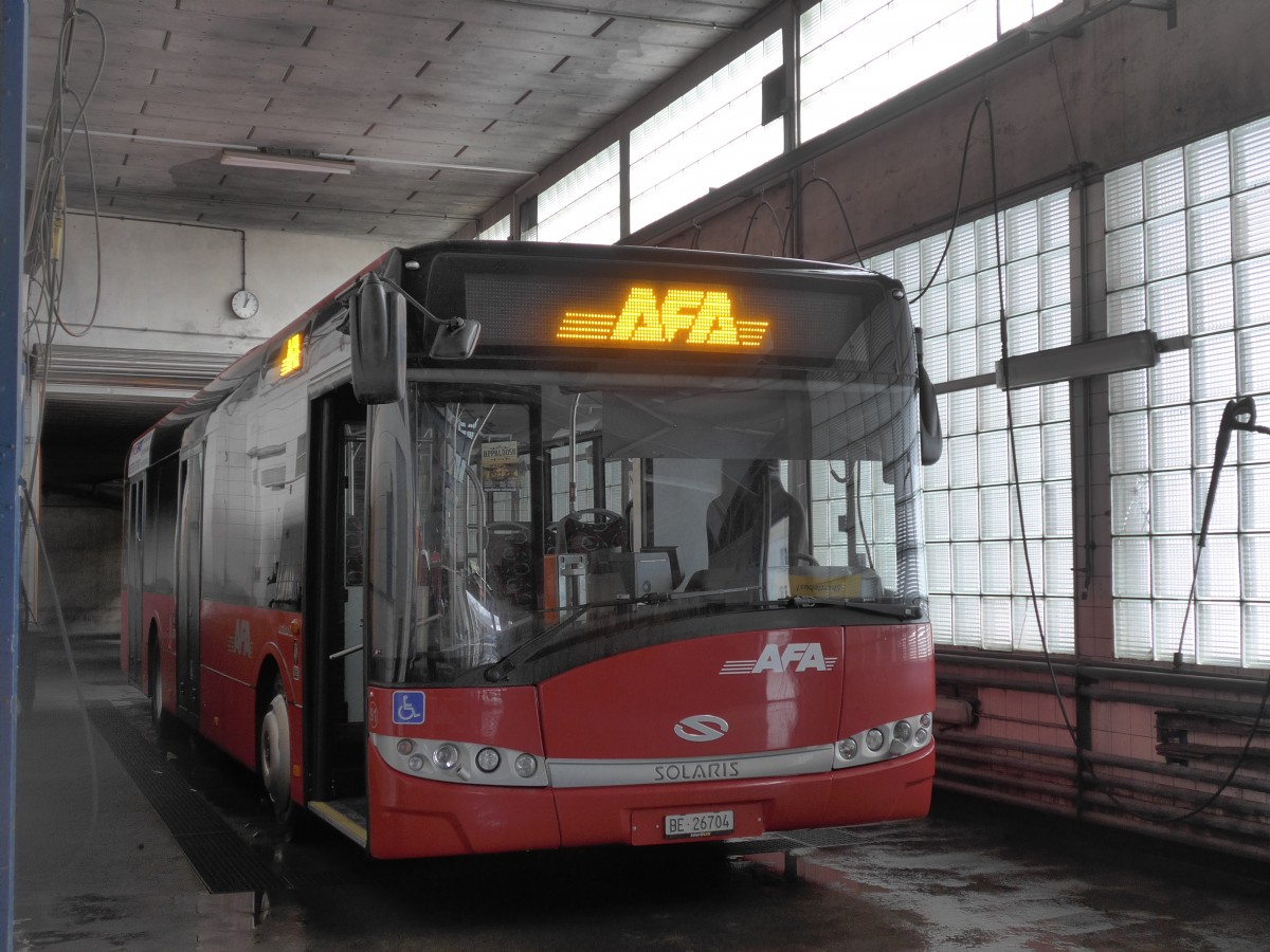 (158'328) - AFA Adelboden - Nr. 91/BE 26'704 - Solaris am 11. Januar 2015 im Autobahnhof Adelboden