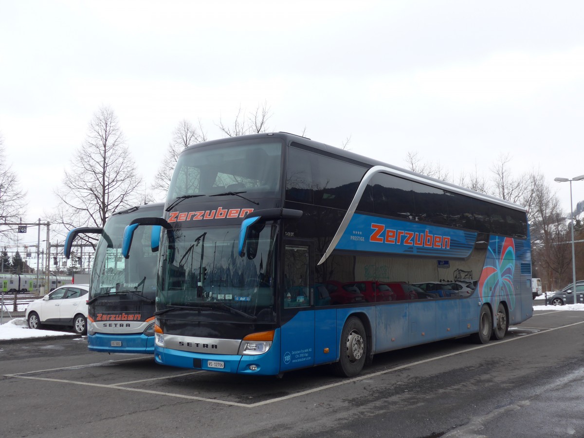 (158'676) - Zerzuben, Visp-Eyholz - Nr. 18/VS 12'706 - Setra am 9. Februar 2015 in Thun, Seestrasse