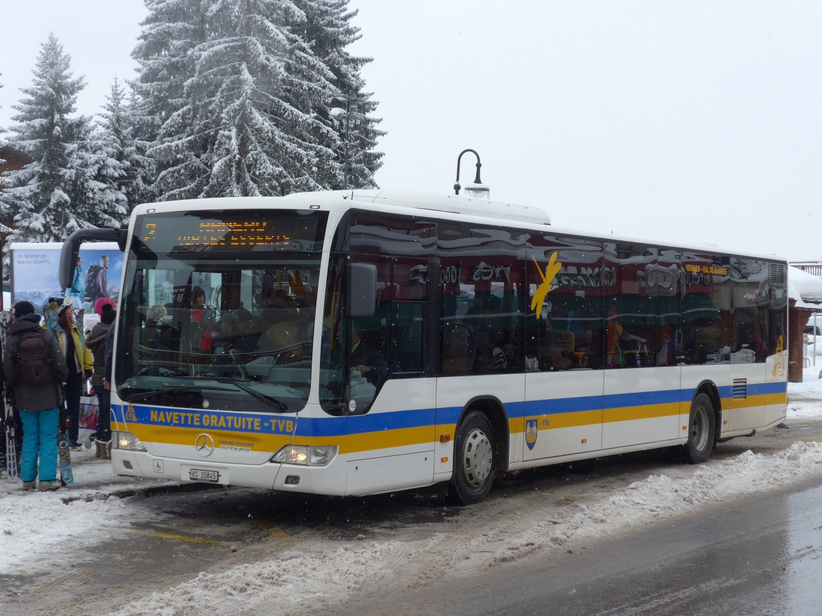 (158'802) - TMR Martigny - Nr. 102/VS 20'845 - Mercedes 22. Februar 2015 in Verbier, Parking Ermitage