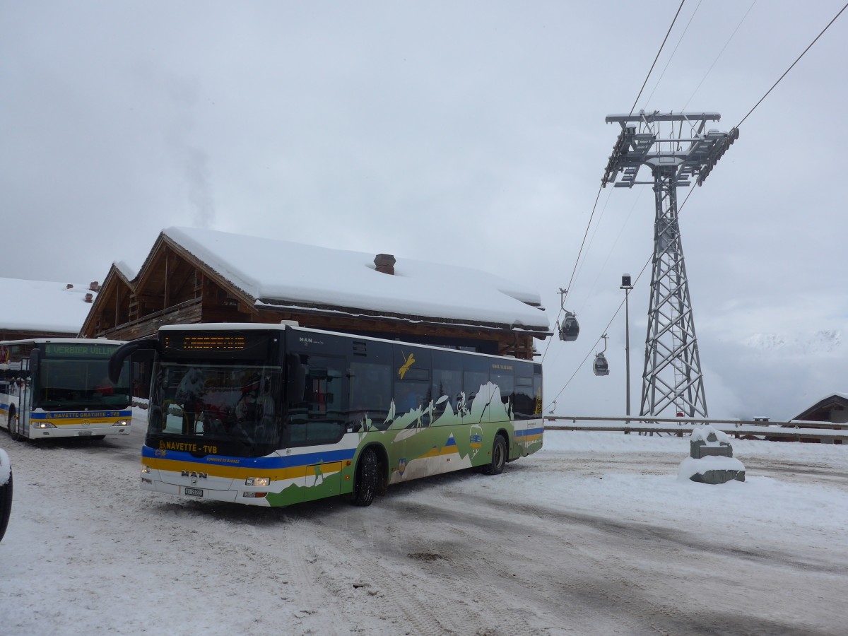 (158'818) - TMR Martigny - Nr. 107/VS 21'551 - MAN am 22. Februar 2015 in Verbier, Mdran