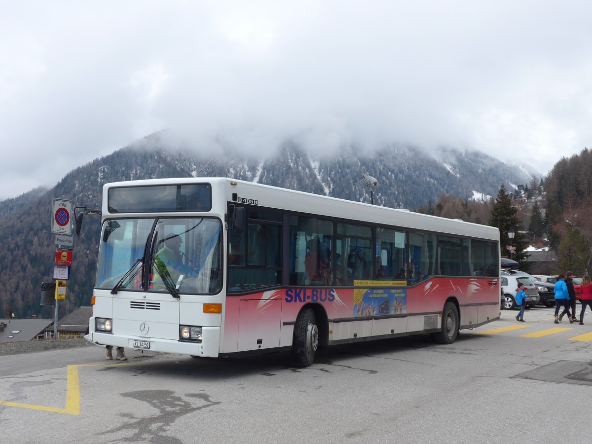 (159'629) - Buchard, Leytron - Nr. 97/VS 84'250 - Mercedes (ex BGU Grenchen Nr. 5) am 5. April 2015 in La Tzoumaz, Tlcabine