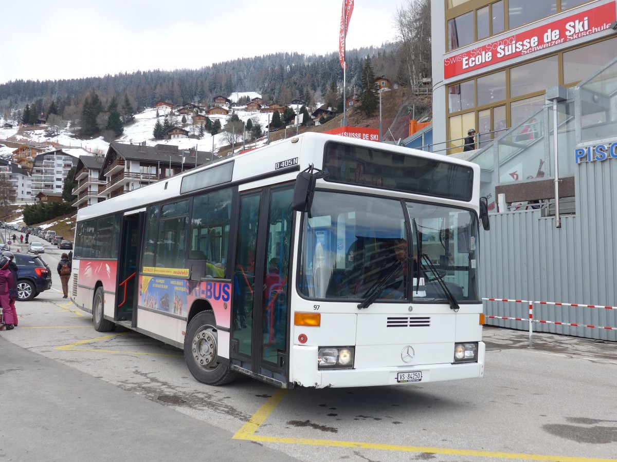 (159'630) - Buchard, Leytron - Nr. 97/VS 84'250 - Mercedes (ex BGU Grenchen Nr. 5) am 5. April 2015 in La Tzoumaz, Tlcabine