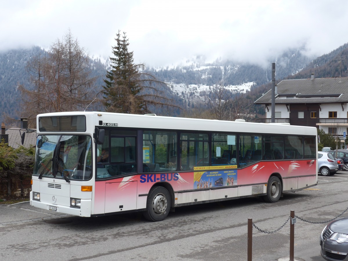 (159'643) - Buchard, Leytron - Nr. 97/VS 84'250 - Mercedes (ex BGU Grenchen Nr. 5) am 5. April 2015 in La Tzoumaz, Le Centre