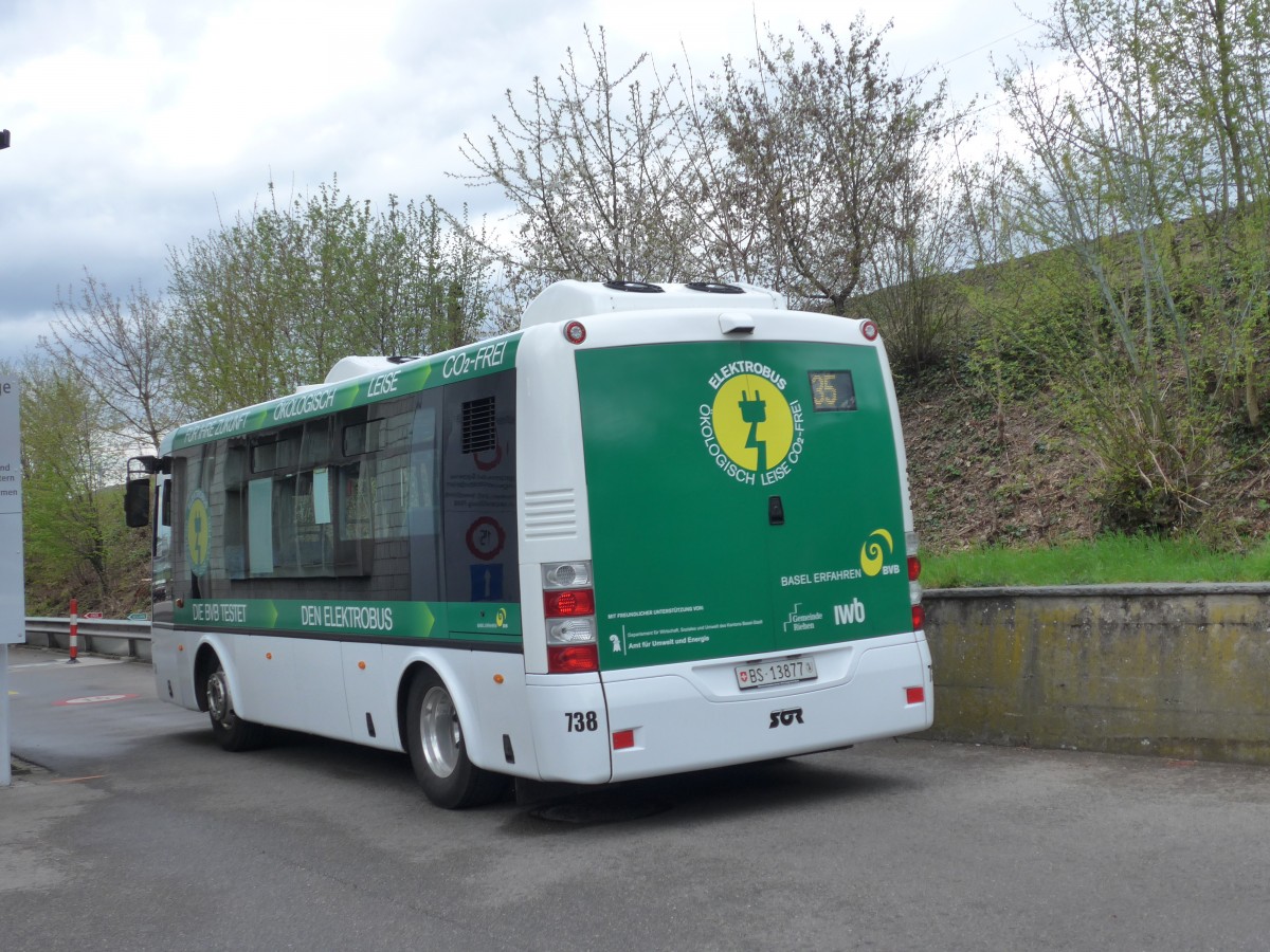 (159'868) - BVB Basel - Nr. 738/BS 13'877 - SOR am 11. April 2015 in Basel, Garage Rankstrasse