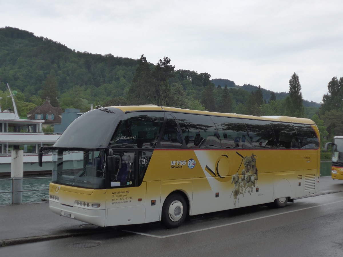 (160'579) - Wyss, Boningen - Nr. 32/SO 134'207 - Neoplan am 21. Mai 2015 bei der Schifflndte Thun