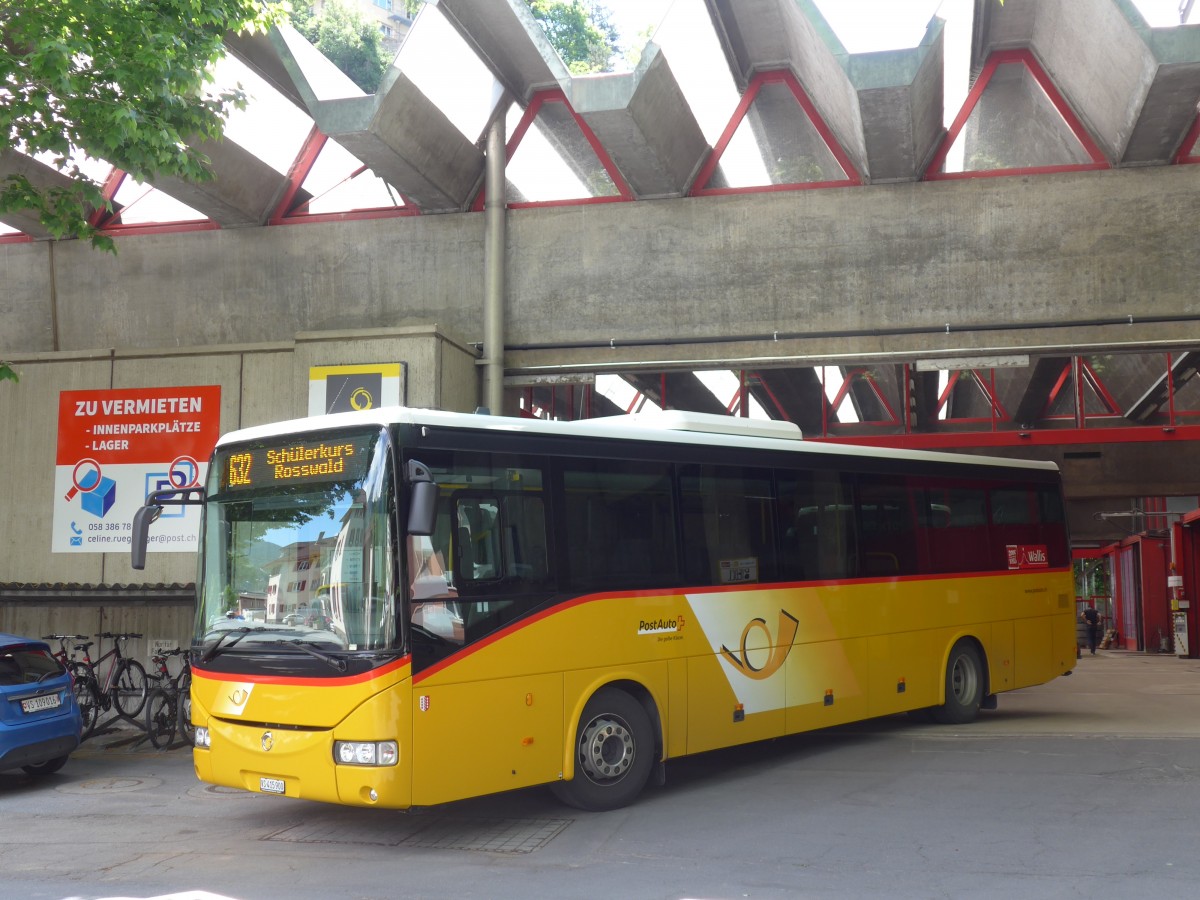 (161'105) - PostAuto Wallis - VS 415'900 - Irisbus am 27. Mai 2015 in Brig, Garage