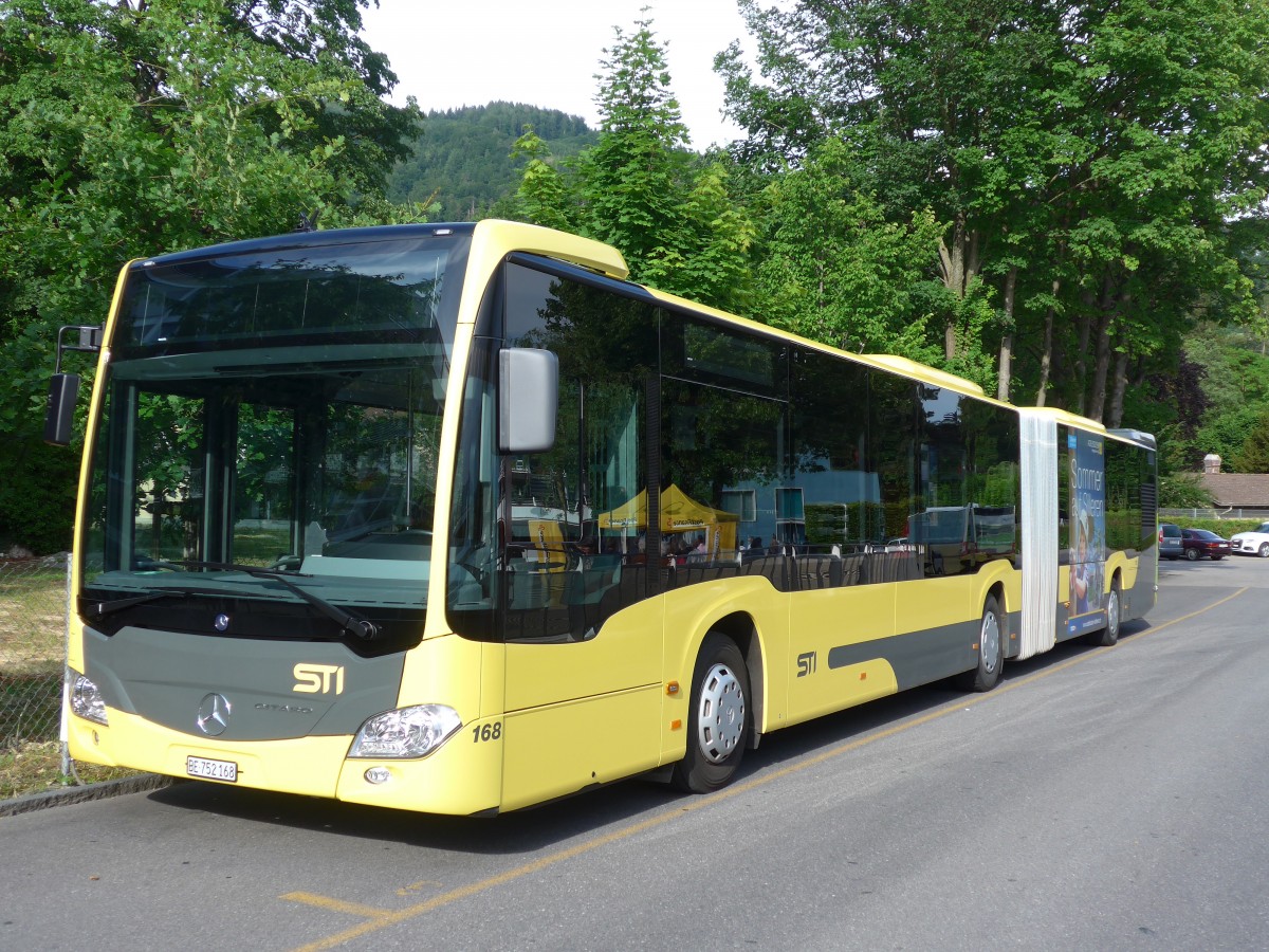 (162'030) - STI Thun - Nr. 168/BE 752'168 - Mercedes am 11. Juni 2015 bei der Schifflndte Thun