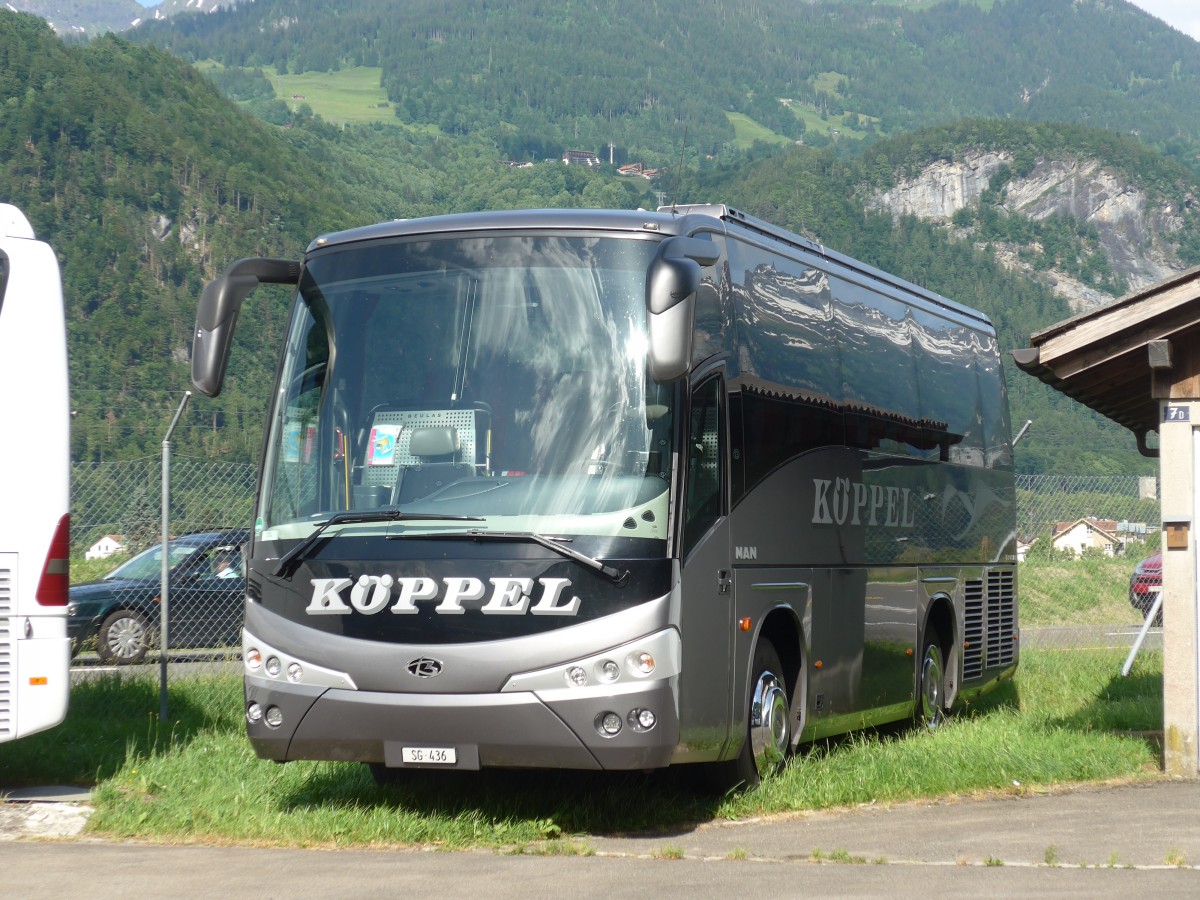 (162'054) - Kppel, Au - SG 436 - MAN/Beulas am 13. Juni 2015 in Meiringen, Balm