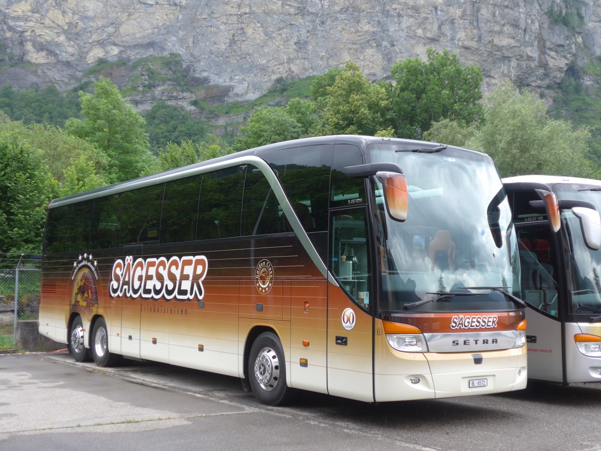 (162'392) - Sgesser, Wintersingen - Nr. 6/BL 6572 - Setra am 20. Juni 2015 in Meiringen, Balm