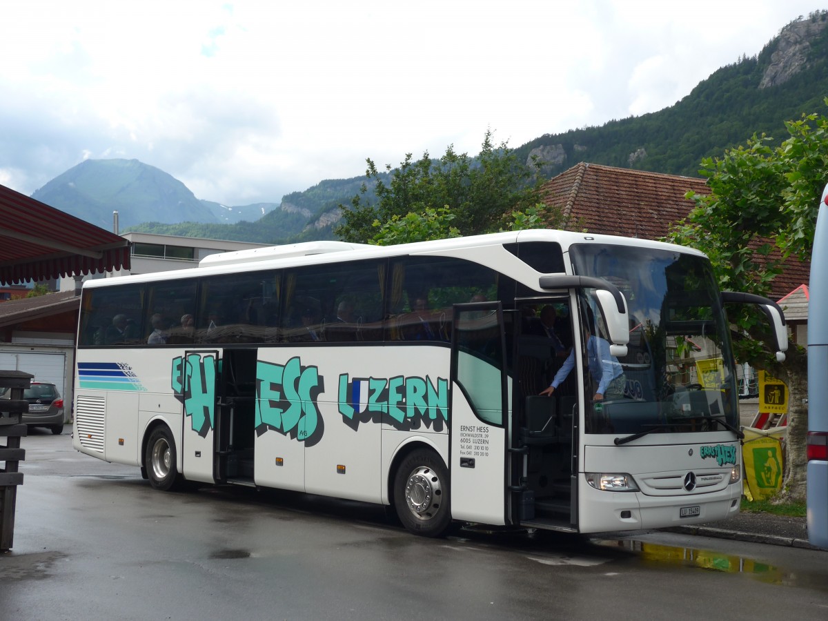 (162'423) - Hess E., Luzern - LU 15'409 - Mercedes am 20. Juni 2015 beim Bahnhof Luzern