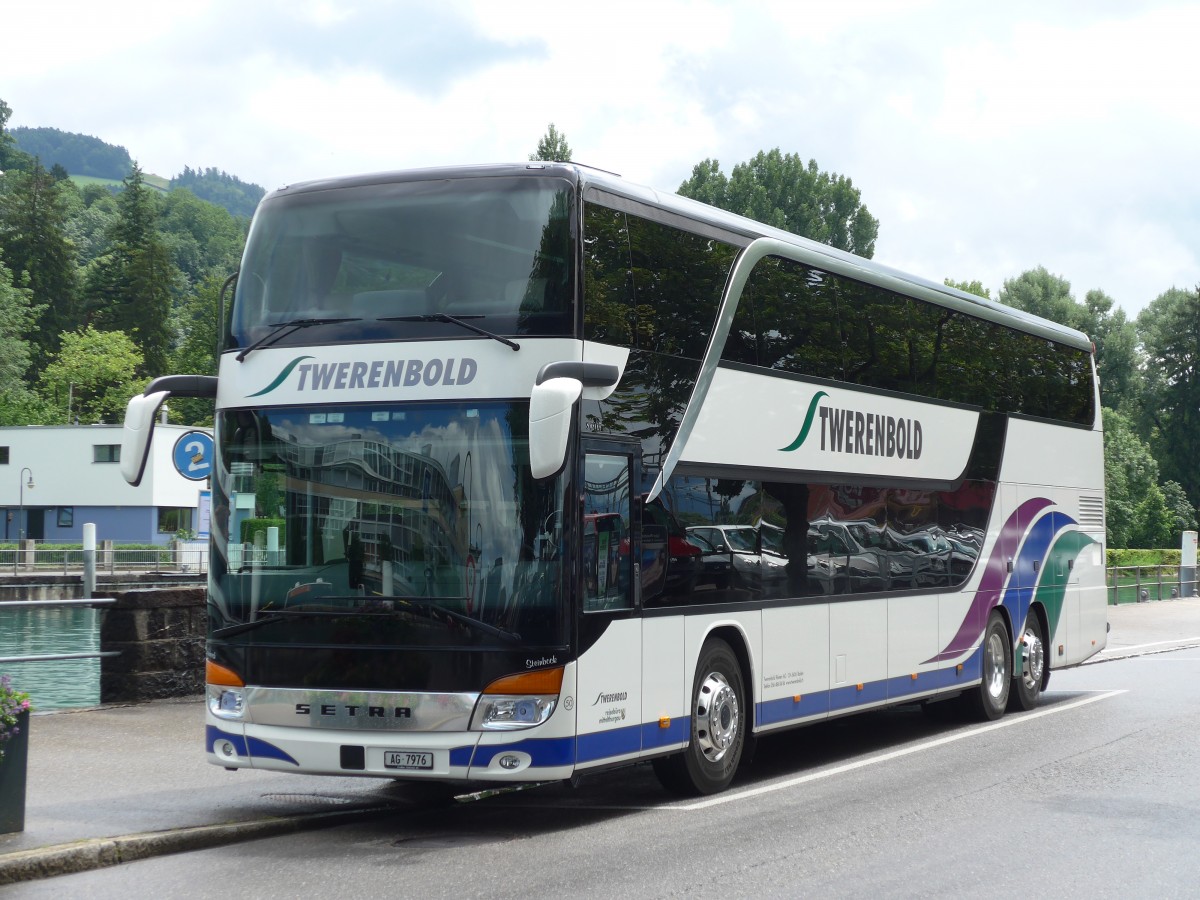 (162'472) - Twerenbold, Baden - Nr. 50/AG 7976 - Setra am 23. Juni 2015 bei der Schifflndte Thun