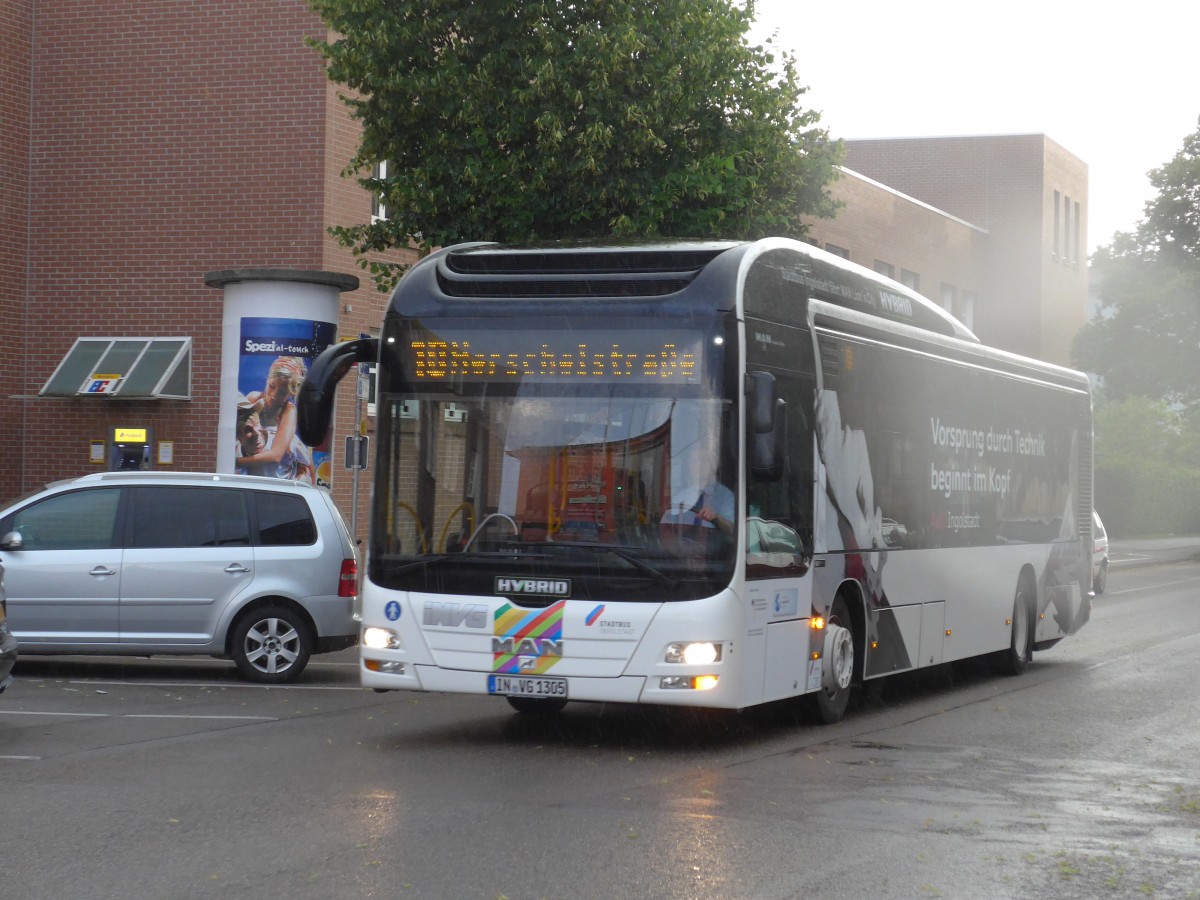 (162'756) - INVG Ingoldstadt - IN-VG 1305 - MAN am 27. Juni 2015 beim Bahnhof Ingoldstadt