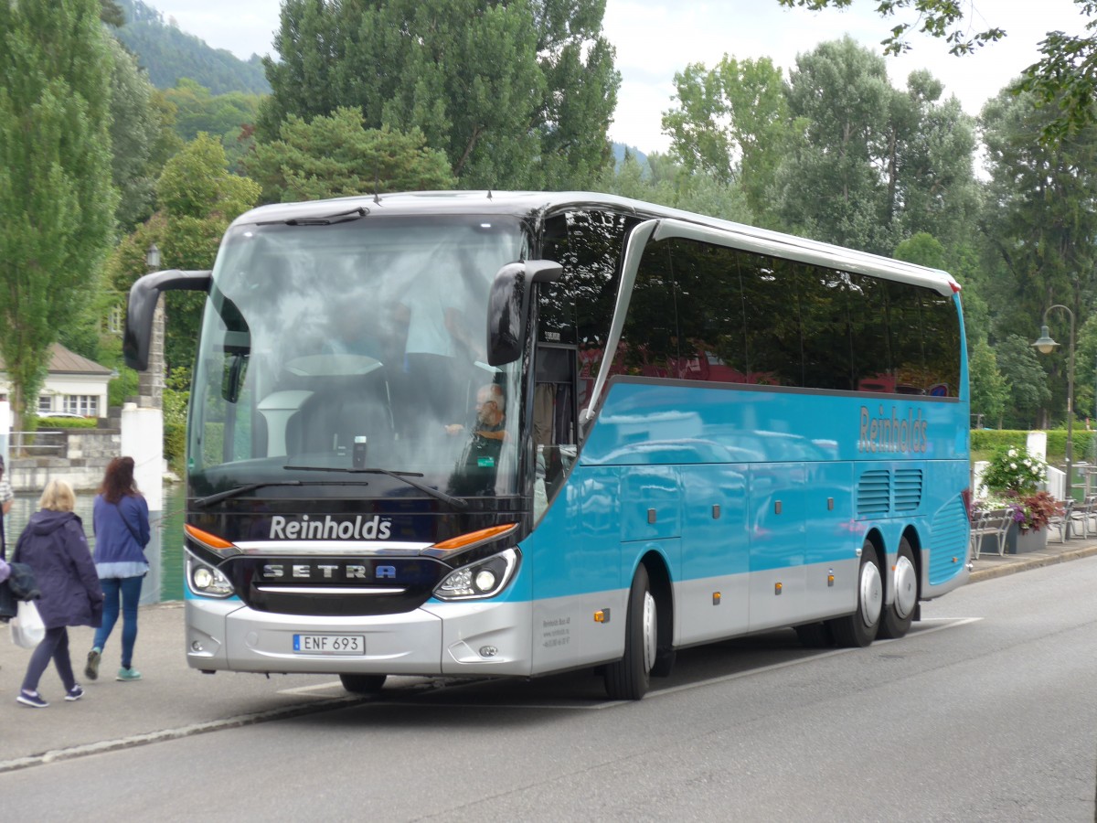 (163'185) - Aus Schweden: Reinholds, Malmbck - ENF 693 - Setra am 29. Juli 2015 bei der Schifflndte Thun