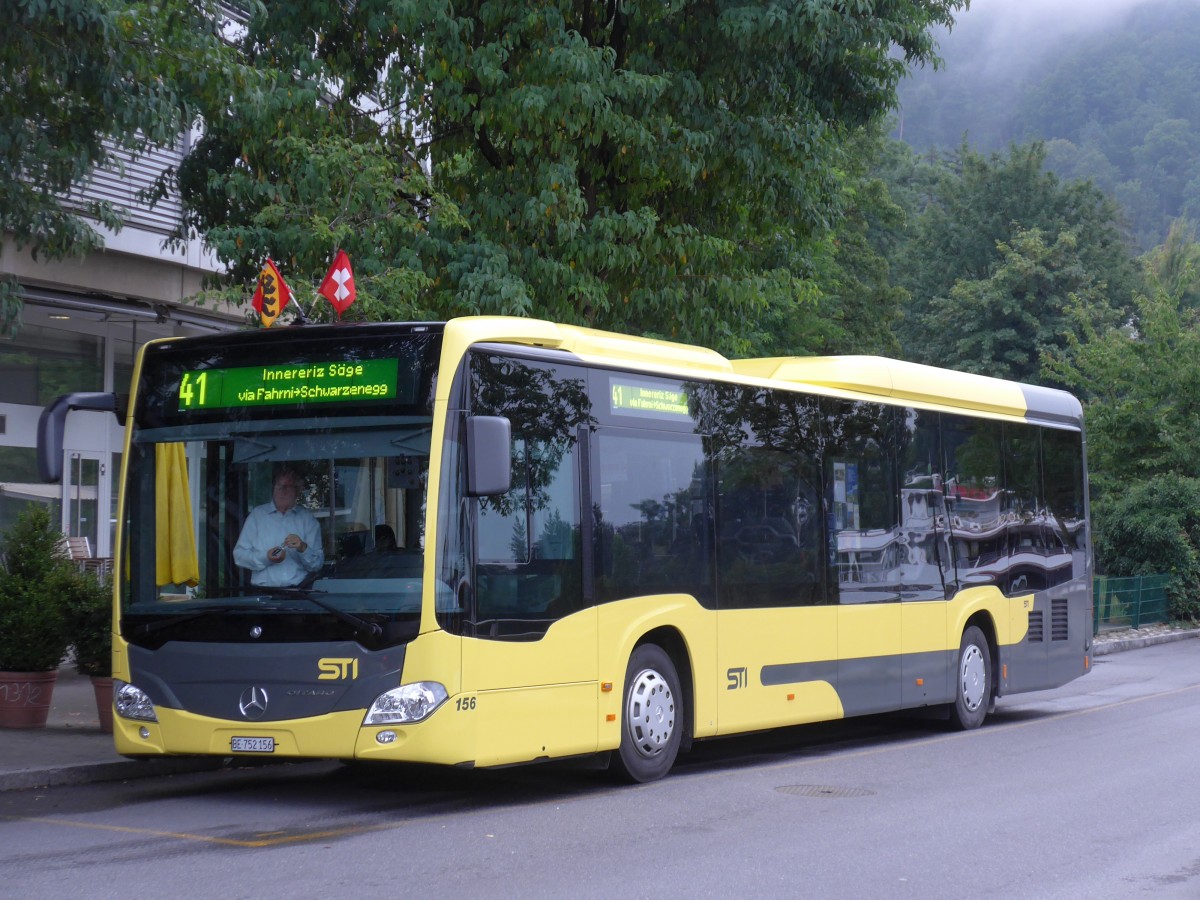 (163'198) - STI Thun - Nr. 156/BE 752'156 - Mercedes am 2. August 2015 bei der Schifflndte Thun