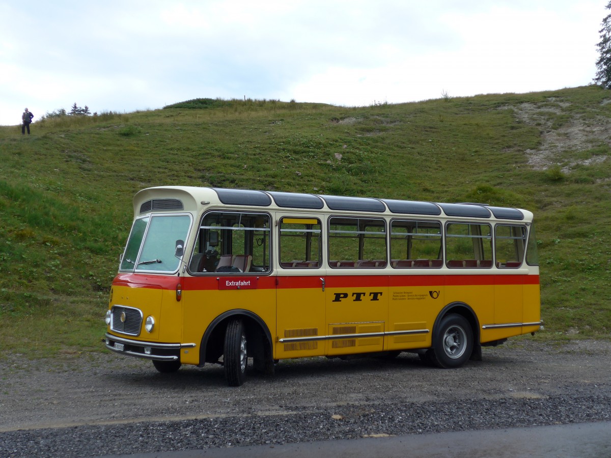 (163'761) - Rentsch, Gunten - BE 823'203 - FBW/Gangloff (ex P 23'203; ex P 21'003) am 23. August 2015 in Habkern, Lombachalp