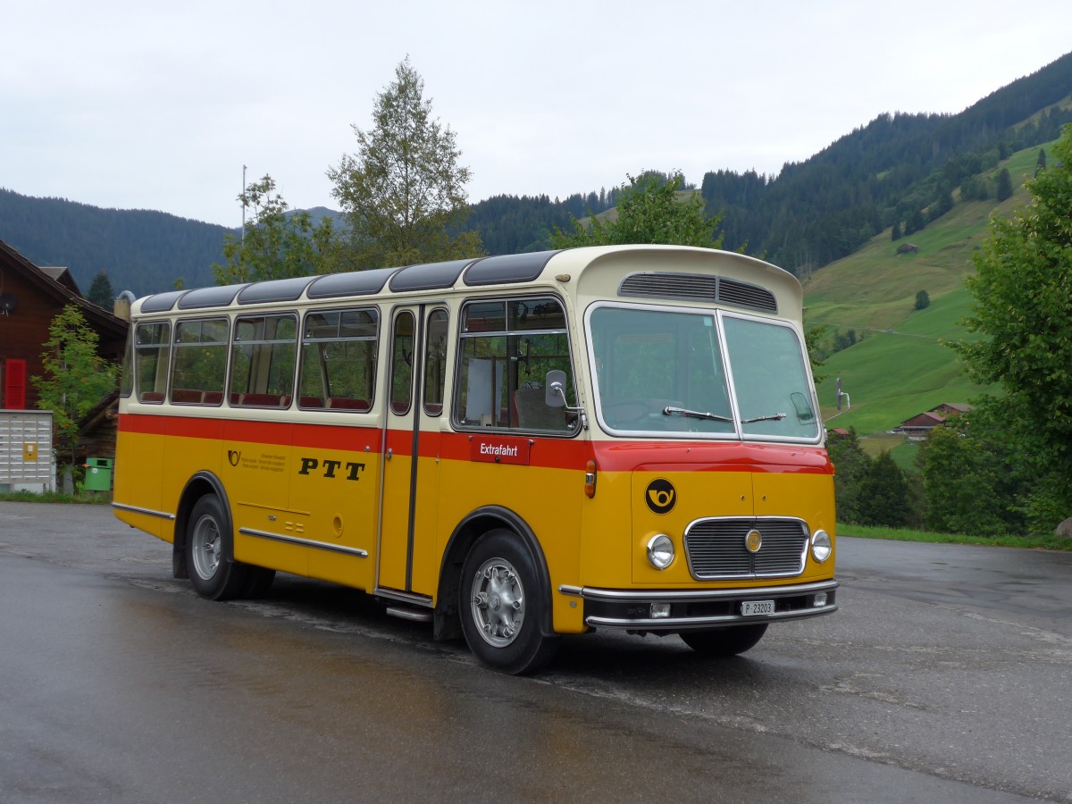 (163'797) - Rentsch, Gunten -  P 23'203  - FBW/Gangloff (ex P 23'203; ex P 21'003) am 23. August 2015 in Habkern, Zundli