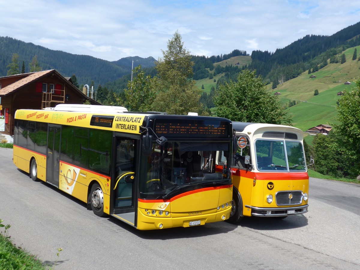 (163'804) - PostAuto Bern - BE 610'537 - Solaris am 23. August 2015 in Habkern, Zundli