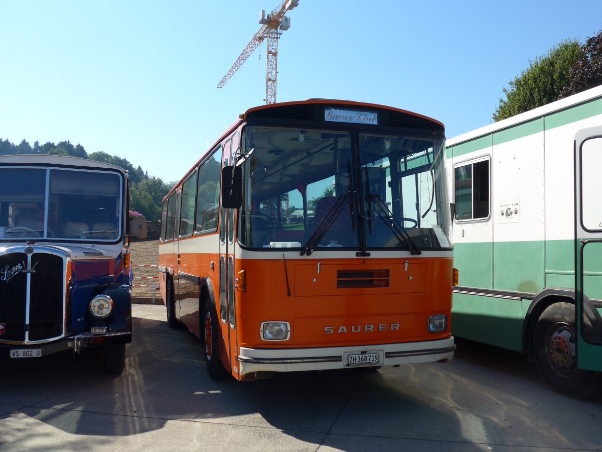 (163'917) - Mangold, Oberengstringen - ZH 368'719 - Saurer/Hess (ex RhV Altsttten Nr. 45) am 29. August 2015 in Oberkirch, CAMPUS Sursee