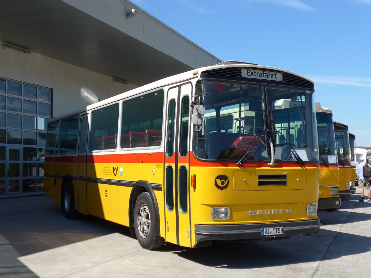 (164'205) - Aus Deutschland: Wittgen, Wiesbaden - WI-TT 5H - Saurer/Tscher (ex Schr, Aegerten; ex P 24'239) am 29. August 2015 in Oberkirch, CAMPUS Sursee