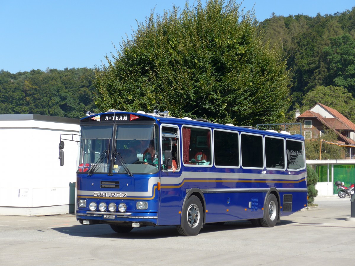 (164'226) - Steinauer, Einsiedeln - SZ 25'115 - Saurer/R&J (ex Albin, Fllanden; ex SBB Bern; ex Solr&Fontana, Ilanz; ex P 24'359) am 29. August 2015 in Oberkirch, CAMPUS Sursee