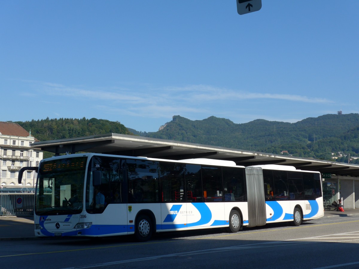 (164'273) - BOGG Wangen b.O. - Nr. 206/SO 47'933 - Mercedes am 30. August 2015 beim Bahnhof Olten