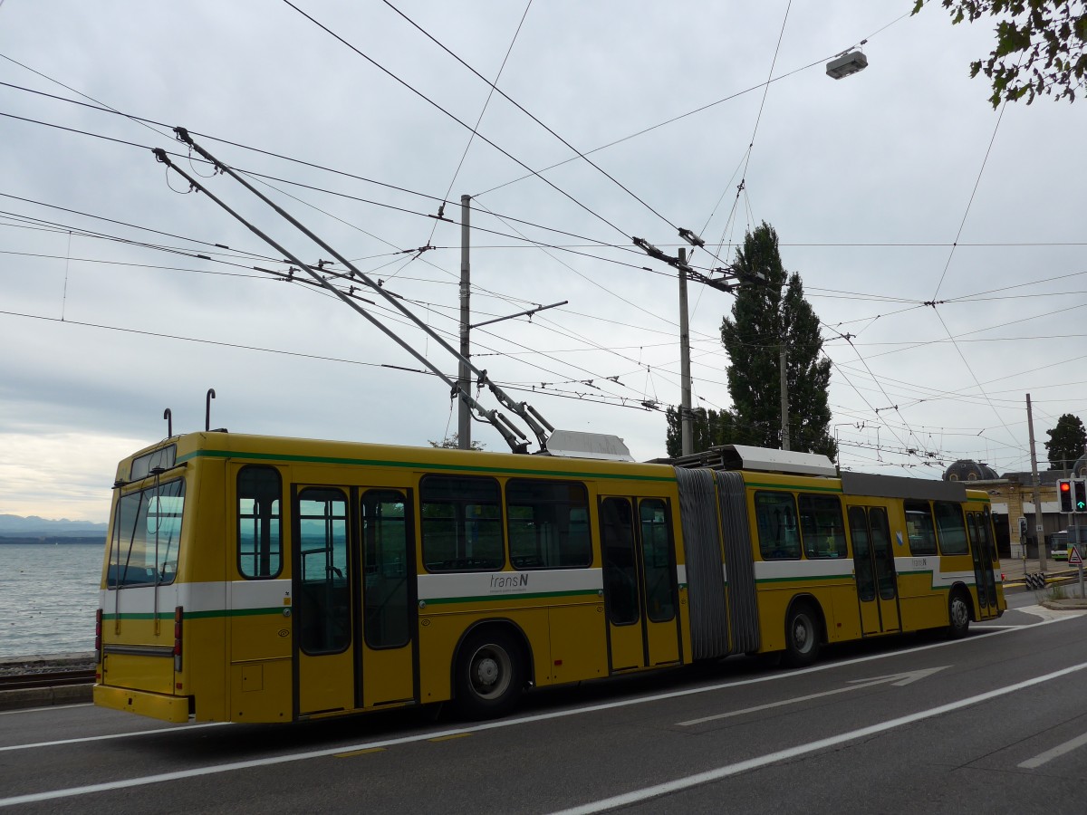 (164'769) - transN, La Chaux-de-Fonds - Nr. 101 - NAW/Hess Gelenktrolleybus (ex TN Neuchtel Nr. 101) am 15. September 2015 in Neuchtel, Dpt