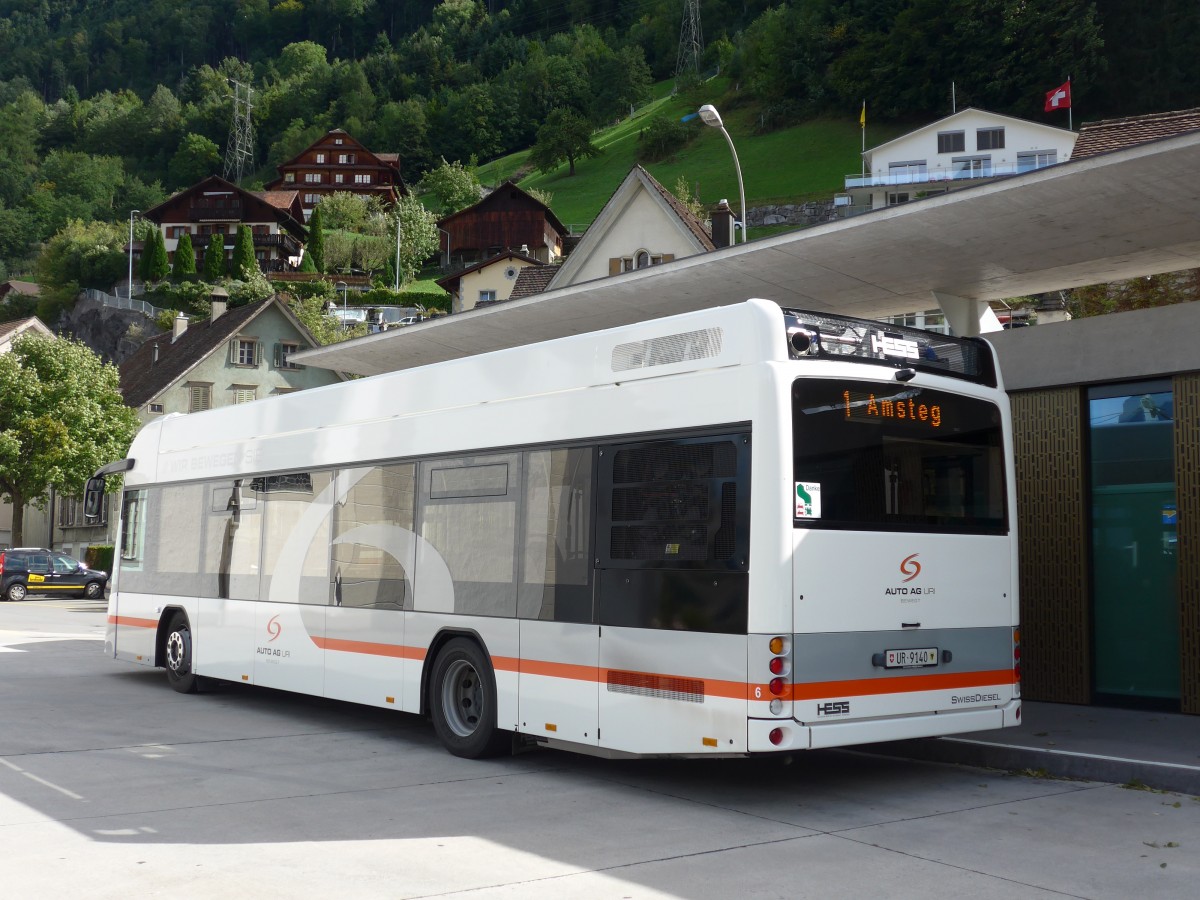 (164'897) - AAGU Altdorf - Nr. 6/UR 9140 - Hess am 16. September 2015 in Flelen, Hauptplatz