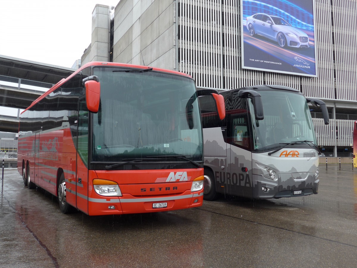 (165'017) - AFA Adelboden - Nr. 23/BE 26'709 - Setra (ex Blaguss, A-Wien Nr. 5402) am 17. September 2015 in Zrich, Flughafen