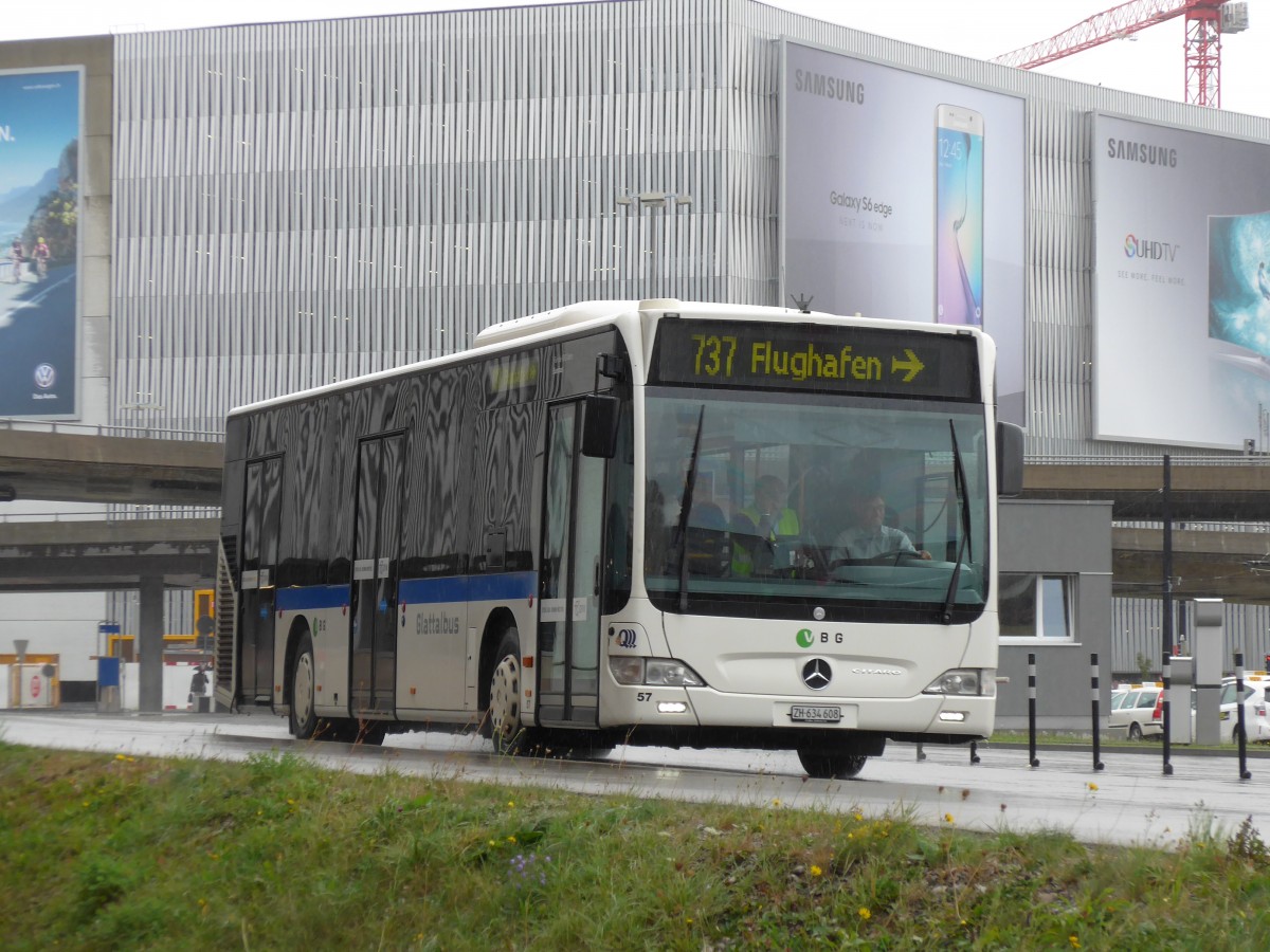 (165'027) - Welti-Furrer, Bassersdorf - Nr. 57/ZH 634'608 - Mercedes am 17. September 2015 in Zrich, Flughafen