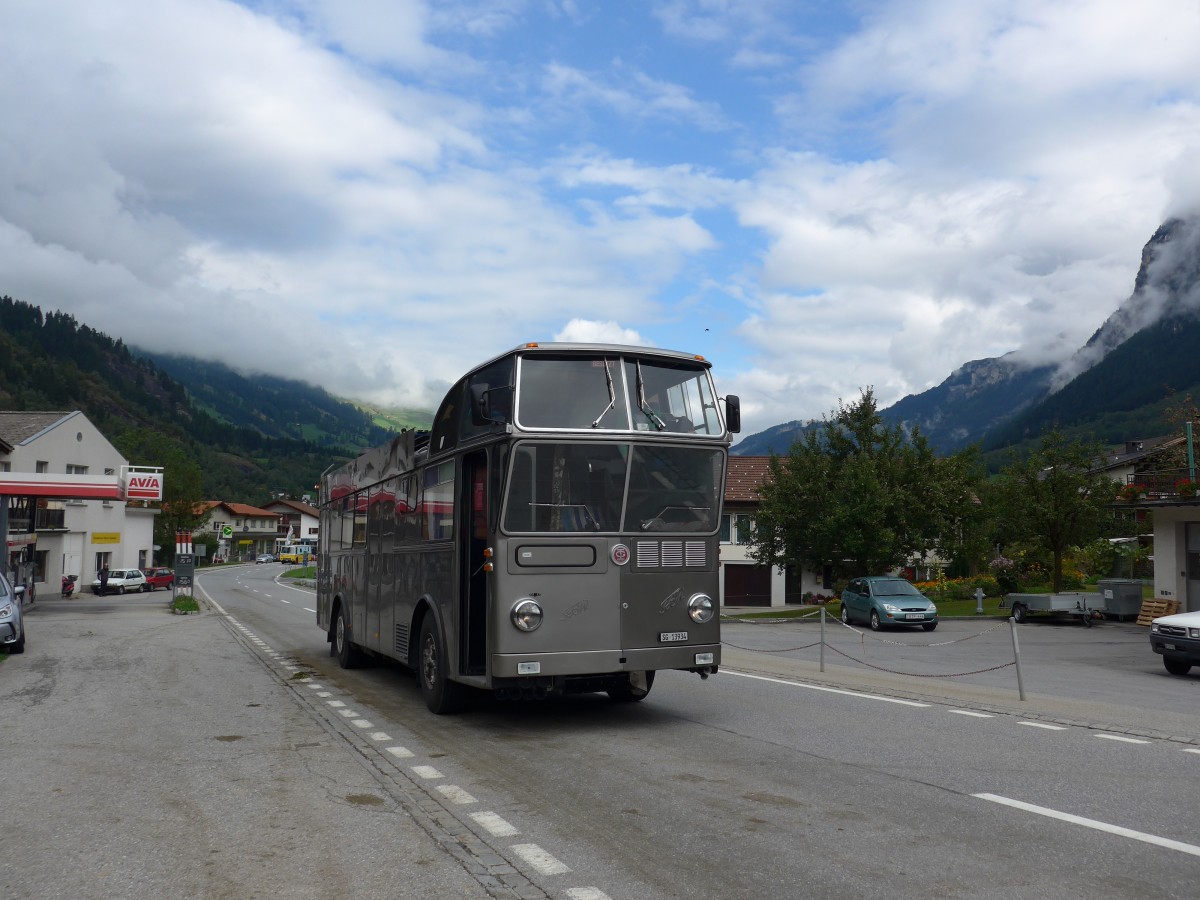 (165'369) - Schneider, Schmerikon - SG 13'934 - FBW/Tscher Hochlenker (ex Basler, Hofstetten; ex VBZ Zrich Nr. 244) am 19. September 2015 in Andeer, Tgavugl